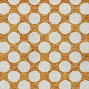 Homeroots 3' Black And Ivory Polka Dot Washable Area Rug For Home, Patio, Porch, And High Traffic Spaces 3' X 5' Polyester 595259