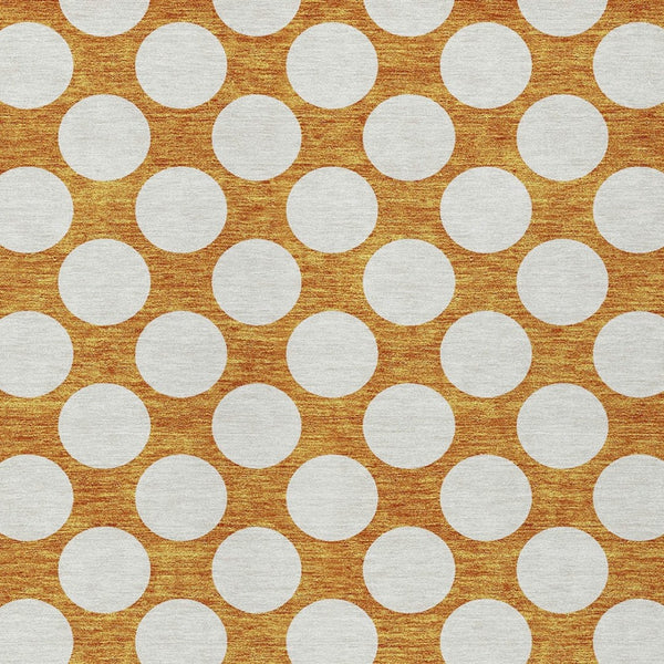 Homeroots 3' Black And Ivory Polka Dot Washable Area Rug For Home, Patio, Porch, And High Traffic Spaces 3' X 5' Polyester 595259