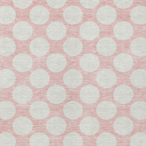 Homeroots 3' Black And Ivory Polka Dot Washable Area Rug For Home, Patio, Porch, And High Traffic Spaces 9' X 12' Polyester 595269