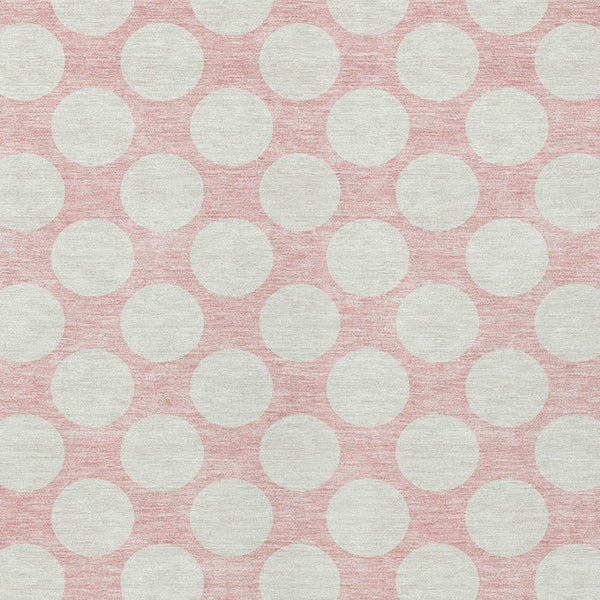 Homeroots 3' Black And Ivory Polka Dot Washable Area Rug For Home, Patio, Porch, And High Traffic Spaces 9' X 12' Polyester 595269