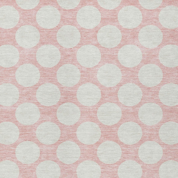 Homeroots 3' Black And Ivory Polka Dot Washable Area Rug For Home, Patio, Porch, And High Traffic Spaces 10' X 14' Polyester 595270