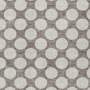 Homeroots 3' Black And Ivory Polka Dot Washable Area Rug For Home, Patio, Porch, And High Traffic Spaces 9' X 12' Polyester 595281