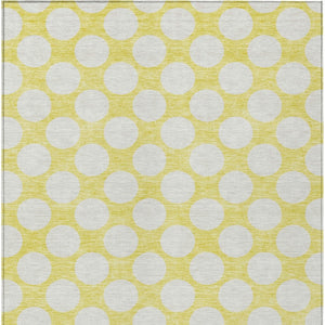 Homeroots 3' Black And Ivory Polka Dot Washable Area Rug For Home, Patio, Porch, And High Traffic Spaces 3' X 5' Polyester 595283