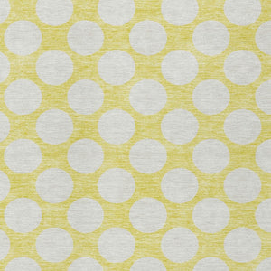 Homeroots 3' Black And Ivory Polka Dot Washable Area Rug For Home, Patio, Porch, And High Traffic Spaces 3' X 5' Polyester 595283