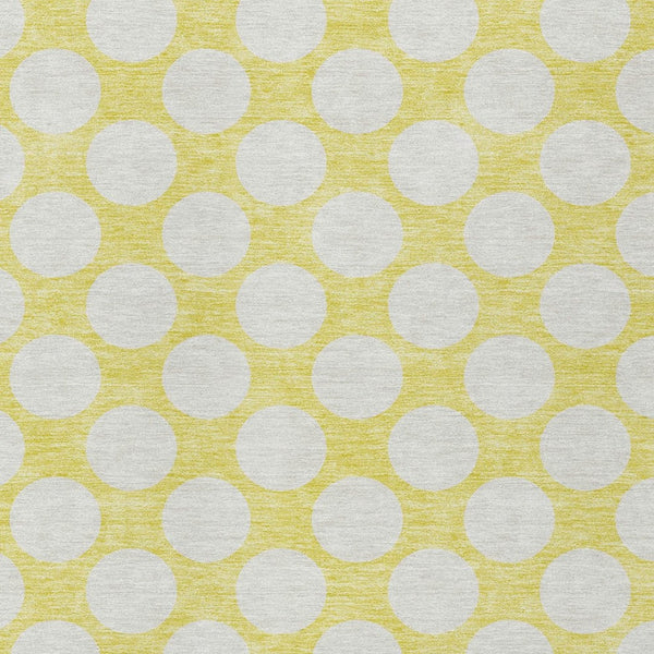 Homeroots 3' Black And Ivory Polka Dot Washable Area Rug For Home, Patio, Porch, And High Traffic Spaces 3' X 5' Polyester 595283