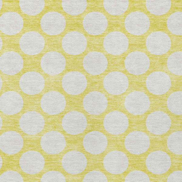 Homeroots 3' Black And Ivory Polka Dot Washable Area Rug For Home, Patio, Porch, And High Traffic Spaces 8' X 10' Polyester 595286