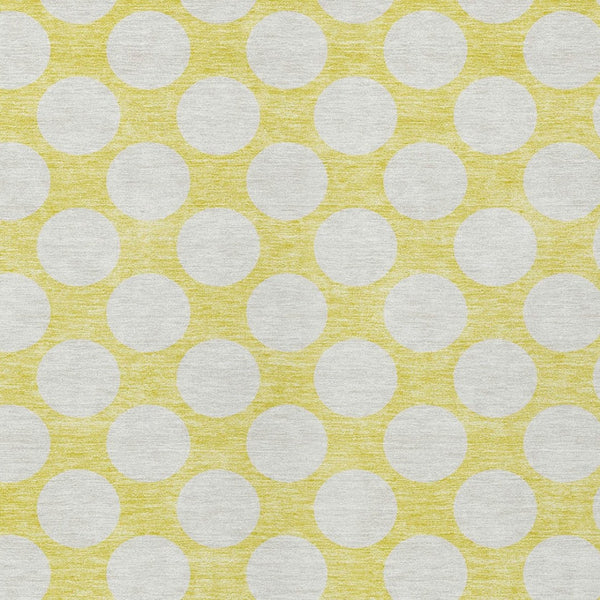 Homeroots 3' Black And Ivory Polka Dot Washable Area Rug For Home, Patio, Porch, And High Traffic Spaces 9' X 12' Polyester 595287