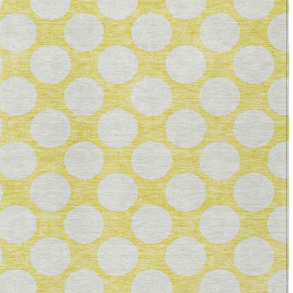 Homeroots 3' Black And Ivory Polka Dot Washable Area Rug For Home, Patio, Porch, And High Traffic Spaces 10' X 14' Polyester 595288