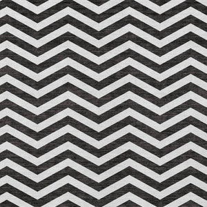 Homeroots 3' Artichoke Green And Ivory Chevron Washable Indoor Outdoor Area Rug For Stylish Spaces 9' X 12' Polyester 595299