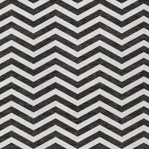 Homeroots 3' Artichoke Green And Ivory Chevron Washable Indoor Outdoor Area Rug For Stylish Spaces 10' X 14' Polyester 595300