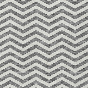 Homeroots 3' Artichoke Green And Ivory Chevron Washable Indoor Outdoor Area Rug For Stylish Spaces 10' X 14' Polyester 595318