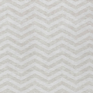 Homeroots 3' Artichoke Green And Ivory Chevron Washable Indoor Outdoor Area Rug For Stylish Spaces 3' X 5' Polyester 595319