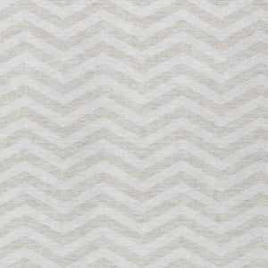 Homeroots 3' Artichoke Green And Ivory Chevron Washable Indoor Outdoor Area Rug For Stylish Spaces 10' X 14' Polyester 595324