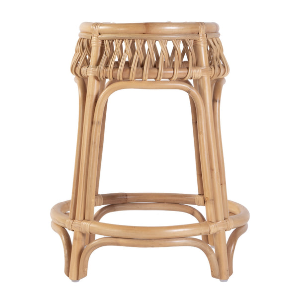 Butler Specialty Butler Antigua Rattan Counter Stool - 24.75" Height, Durable & Stylish For Coastal & Tropical Spaces Natural Rattan 5953404-butler