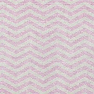 Homeroots 3' Artichoke Green And Ivory Chevron Washable Indoor Outdoor Area Rug For Stylish Spaces 10' X 14' Polyester 595342