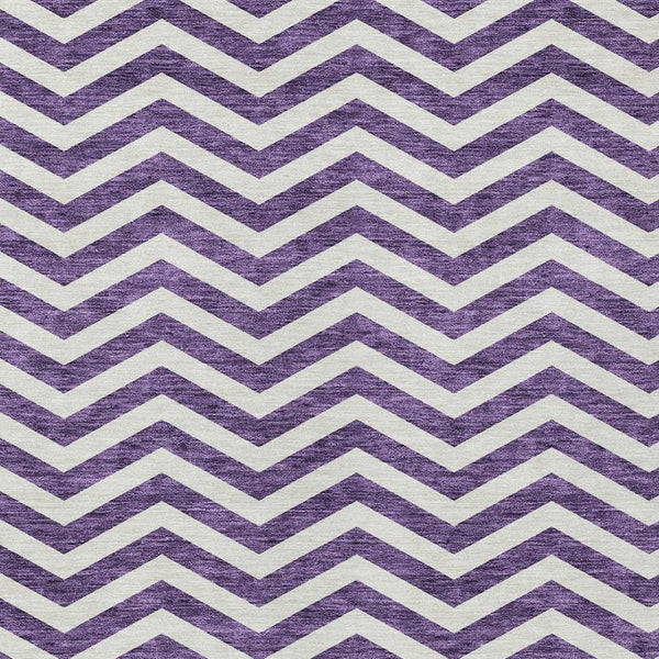 Homeroots 3' Artichoke Green And Ivory Chevron Washable Indoor Outdoor Area Rug For Stylish Spaces 10' X 14' Polyester 595348