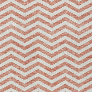 Homeroots 3' Artichoke Green And Ivory Chevron Washable Indoor Outdoor Area Rug For Stylish Spaces 10' X 14' Polyester 595354