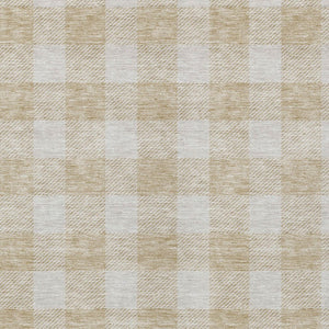 Homeroots 3' Artichoke Green And Gray Plaid Washable Rug – Perfect For Indoor And Outdoor Spaces, Durable Design 3' X 5' Polyester 595367