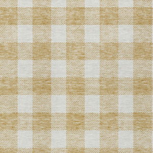 Homeroots 3' Artichoke Green And Gray Plaid Washable Rug – Perfect For Indoor And Outdoor Spaces, Durable Design 8' X 10' Polyester 595394