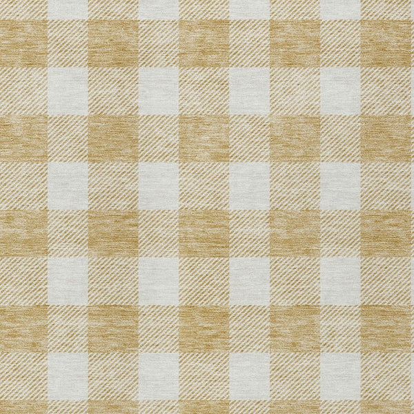 Homeroots 3' Artichoke Green And Gray Plaid Washable Rug – Perfect For Indoor And Outdoor Spaces, Durable Design 8' X 10' Polyester 595394