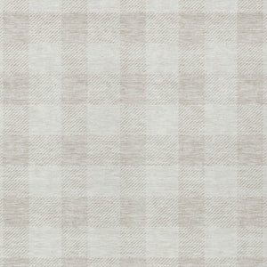 Homeroots 3' Artichoke Green And Gray Plaid Washable Rug – Perfect For Indoor And Outdoor Spaces, Durable Design 8' X 10' Polyester 595406