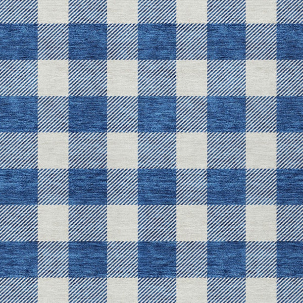 Homeroots 3' Artichoke Green And Gray Plaid Washable Rug – Perfect For Indoor And Outdoor Spaces, Durable Design 8' X 10' Polyester 595412