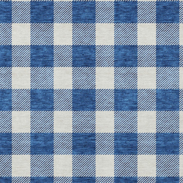 Homeroots 3' Artichoke Green And Gray Plaid Washable Rug – Perfect For Indoor And Outdoor Spaces, Durable Design 9' X 12' Polyester 595413