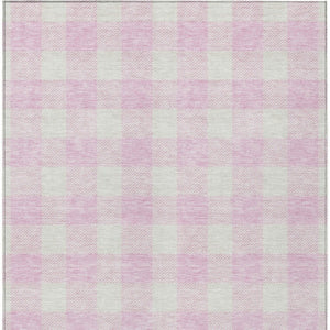 Homeroots 3' Artichoke Green And Gray Plaid Washable Rug – Perfect For Indoor And Outdoor Spaces, Durable Design 5' X 8' Polyester 595422