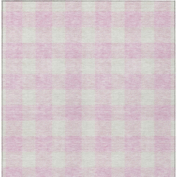 Homeroots 3' Artichoke Green And Gray Plaid Washable Rug – Perfect For Indoor And Outdoor Spaces, Durable Design 9' X 12' Polyester 595425