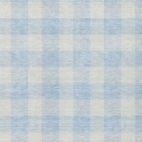 Homeroots 3' Artichoke Green And Gray Plaid Washable Rug – Perfect For Indoor And Outdoor Spaces, Durable Design 3' X 5' Polyester 595433