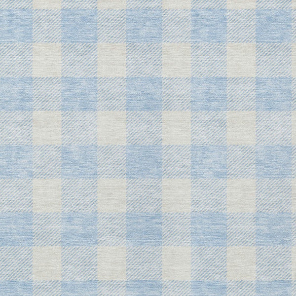 Homeroots 3' Artichoke Green And Gray Plaid Washable Rug – Perfect For Indoor And Outdoor Spaces, Durable Design 8' X 10' Polyester 595436