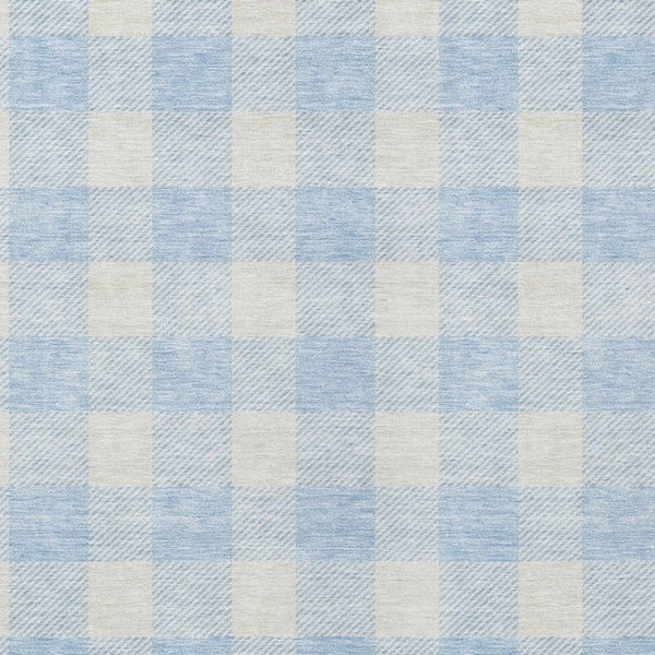 Homeroots 3' Artichoke Green And Gray Plaid Washable Rug – Perfect For Indoor And Outdoor Spaces, Durable Design 9' X 12' Polyester 595437