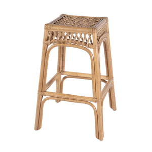 Butler Specialty Butler Antigua Rattan Bar Stool - 30.25" Seat Height, Chic Natural Design For Home & Café Use Natural Rattan 5954404-butler