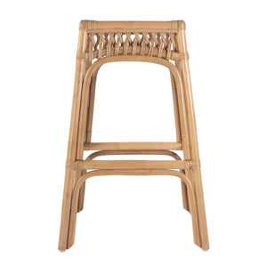 Butler Specialty Butler Antigua Rattan Bar Stool - 30.25" Seat Height, Chic Natural Design For Home & Café Use Natural Rattan 5954404-butler
