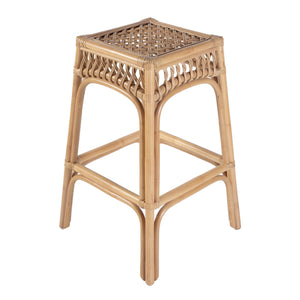 Butler Specialty Butler Antigua Rattan Bar Stool - 30.25" Seat Height, Chic Natural Design For Home & Café Use Natural Rattan 5954404-butler