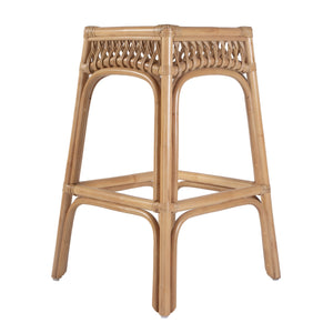 Butler Specialty Butler Antigua Rattan Bar Stool - 30.25" Seat Height, Chic Natural Design For Home & Café Use Natural Rattan 5954404-butler