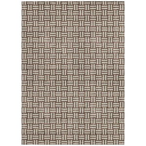 Homeroots 3' Black And Ivory Geometric Indoor Outdoor Area Rug - Stylish, Washable, Durable For Any Space 3' X 5' Polyester 595529