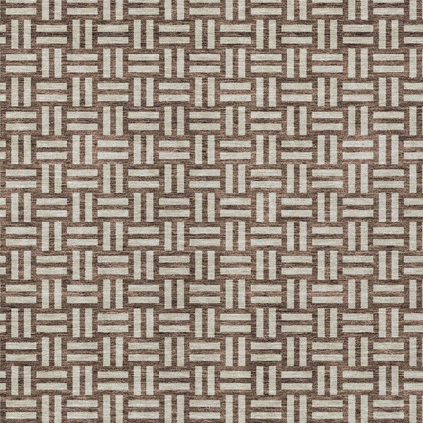 Homeroots 3' Black And Ivory Geometric Indoor Outdoor Area Rug - Stylish, Washable, Durable For Any Space 10' X 14' Polyester 595534