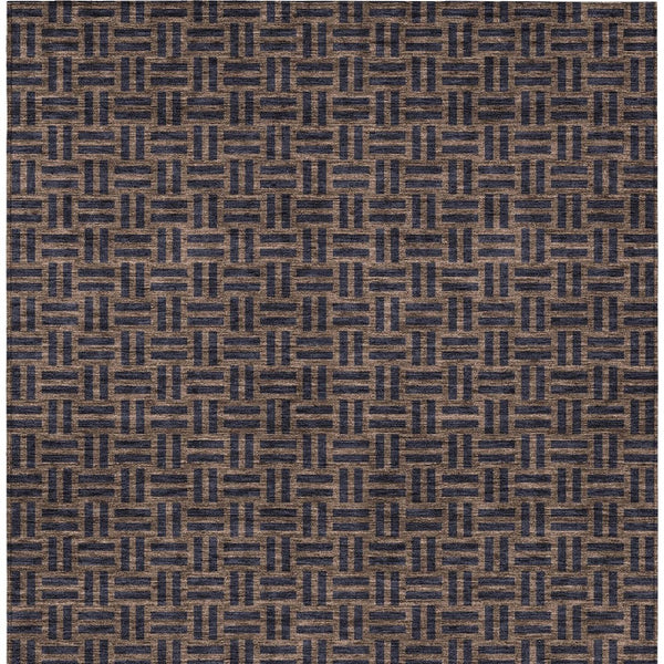 Homeroots 3' Black And Ivory Geometric Indoor Outdoor Area Rug - Stylish, Washable, Durable For Any Space 5' X 8' Polyester 595542