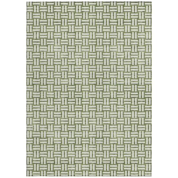 Homeroots 3' Black And Ivory Geometric Indoor Outdoor Area Rug - Stylish, Washable, Durable For Any Space 3' X 5' Polyester 595547