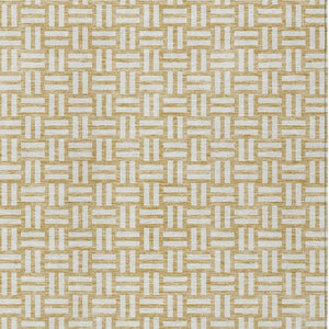 Homeroots 3' Black And Ivory Geometric Indoor Outdoor Area Rug - Stylish, Washable, Durable For Any Space 5' X 8' Polyester 595554