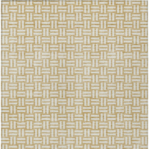 Homeroots 3' Black And Ivory Geometric Indoor Outdoor Area Rug - Stylish, Washable, Durable For Any Space 9' X 12' Polyester 595557