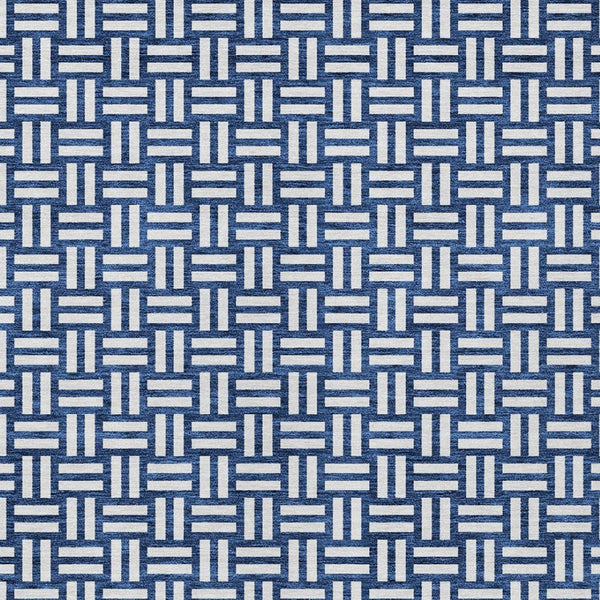 Homeroots 3' Black And Ivory Geometric Indoor Outdoor Area Rug - Stylish, Washable, Durable For Any Space 10' X 14' Polyester 595576