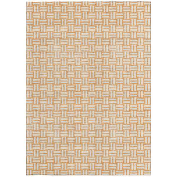 Homeroots 3' Black And Ivory Geometric Indoor Outdoor Area Rug - Stylish, Washable, Durable For Any Space 5' X 8' Polyester 595578