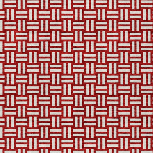 Homeroots 3' Black And Ivory Geometric Indoor Outdoor Area Rug - Stylish, Washable, Durable For Any Space 5' X 8' Polyester 595596