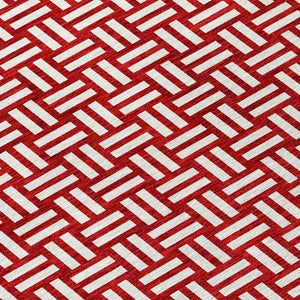 Homeroots 3' Black And Ivory Geometric Indoor Outdoor Area Rug - Stylish, Washable, Durable For Any Space 5' X 8' Polyester 595596