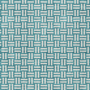 Homeroots 3' Black And Ivory Geometric Indoor Outdoor Area Rug - Stylish, Washable, Durable For Any Space 5' X 8' Polyester 595602