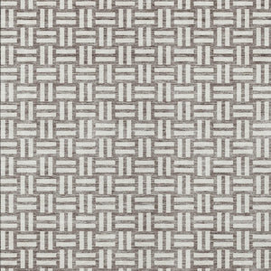 Homeroots 3' Black And Ivory Geometric Indoor Outdoor Area Rug - Stylish, Washable, Durable For Any Space 5' X 8' Polyester 595608