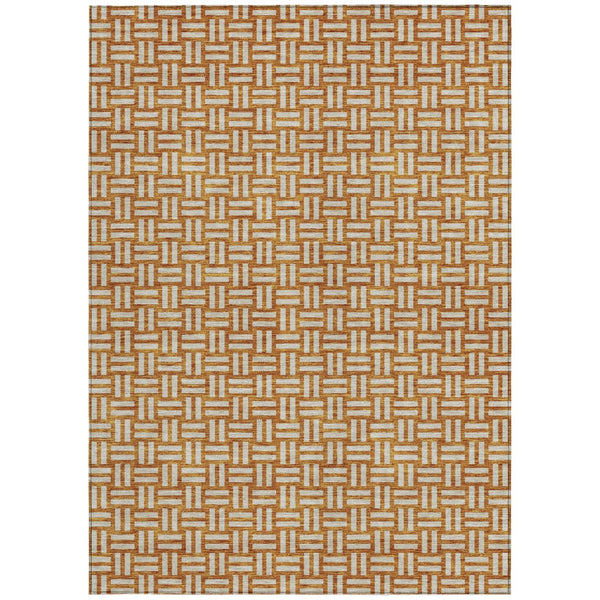 Homeroots 3' Black And Ivory Geometric Indoor Outdoor Area Rug - Stylish, Washable, Durable For Any Space 5' X 8' Polyester 595614