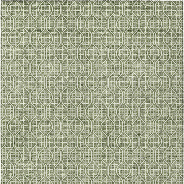 Homeroots 3' Stylish Beige And Ivory Geometric Washable Rug For Indoor And Outdoor Spaces, Durable Design 10' X 14' Polyester 595648